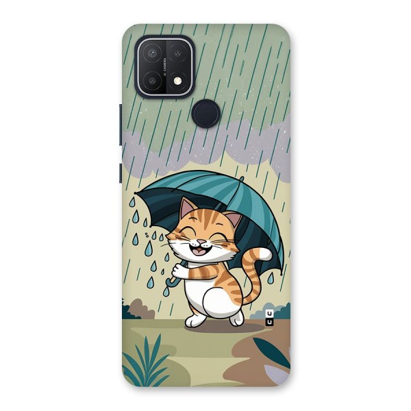 Cat In Rain Back Case for Oppo A15s