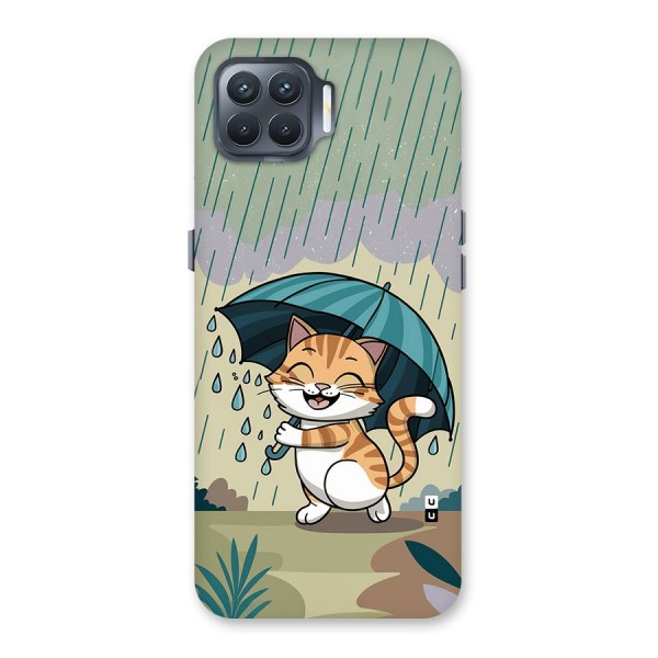 Cat In Rain Back Case for Oppo F17 Pro