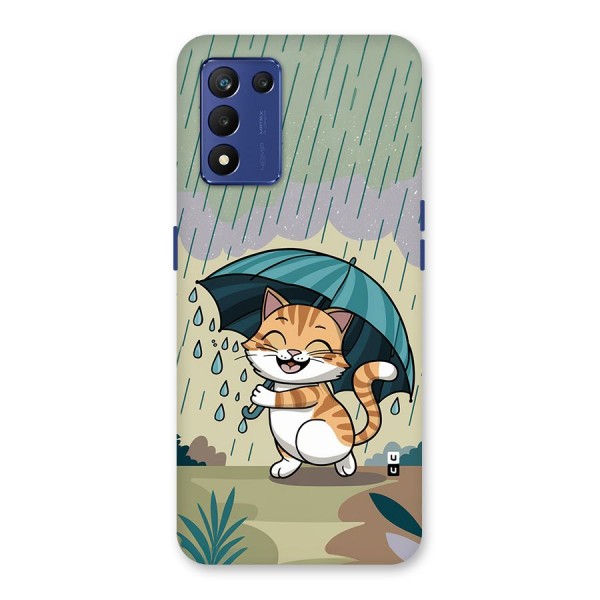 Cat In Rain Back Case for Realme 9 5G Speed