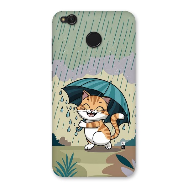 Cat In Rain Back Case for Redmi 4