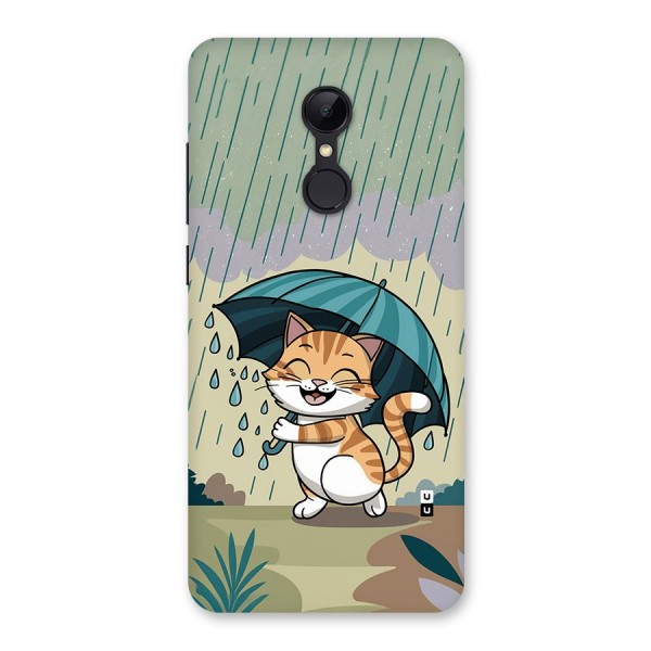 Cat In Rain Back Case for Redmi 5