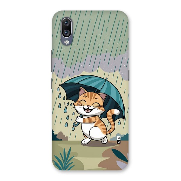 Cat In Rain Back Case for Vivo NEX