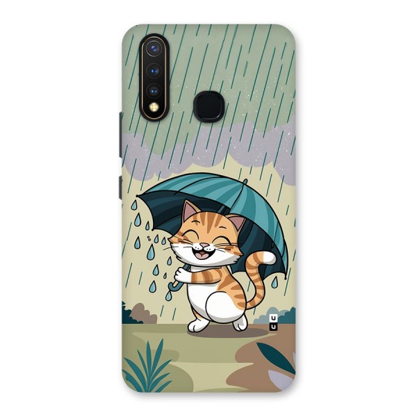 Cat In Rain Back Case for Vivo U20
