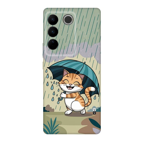 Cat In Rain Back Case for Vivo V27