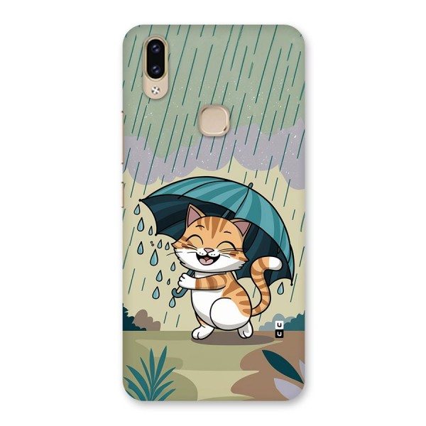 Cat In Rain Back Case for Vivo V9