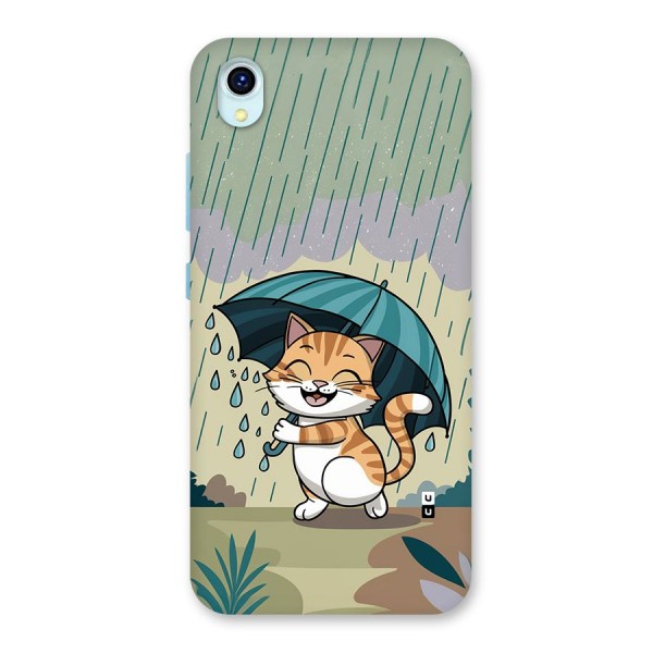 Cat In Rain Back Case for Vivo Y1s