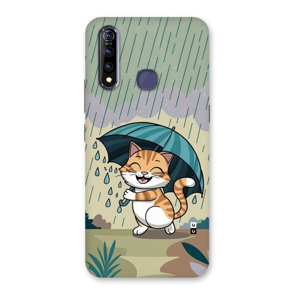 Cat In Rain Back Case for Vivo Z1 Pro