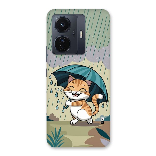 Cat In Rain Back Case for Vivo iQOO Z6 Pro