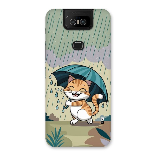 Cat In Rain Back Case for Zenfone 6z