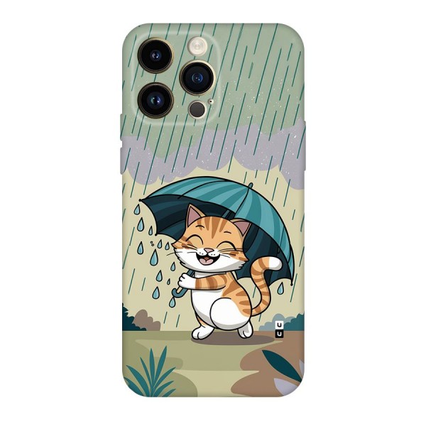 Cat In Rain Back Case for iPhone 14 Pro Max