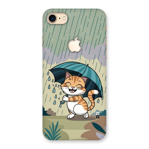 Cat In Rain Back Case for iPhone 7 Apple Cut