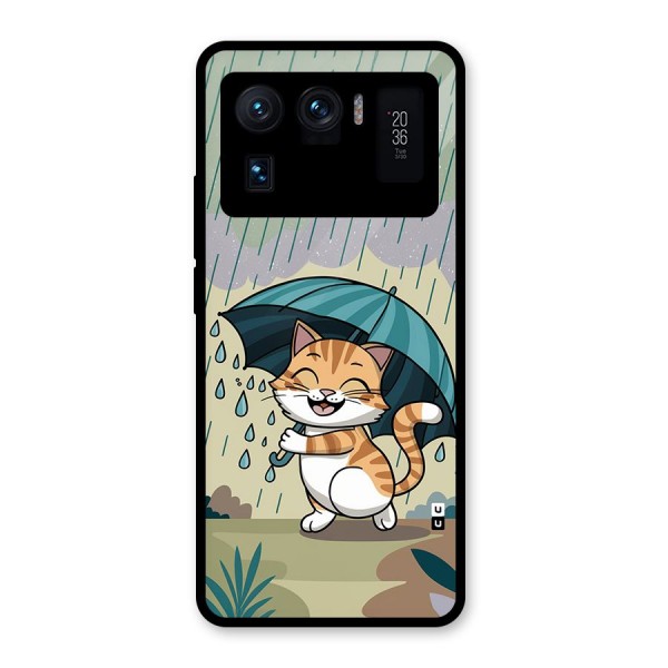 Cat In Rain Glass Back Case for Mi 11 Ultra