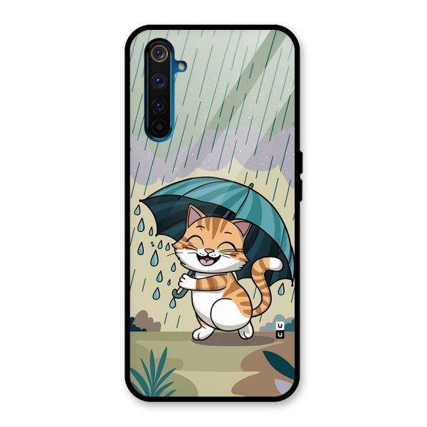 Cat In Rain Glass Back Case for Realme 6 Pro