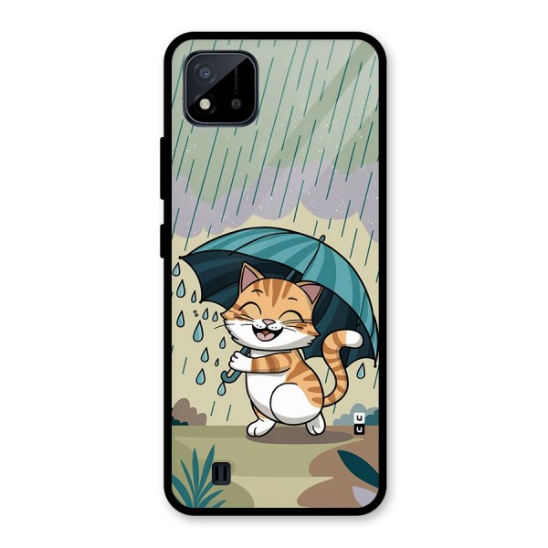 Cat In Rain Glass Back Case for Realme C11 2021