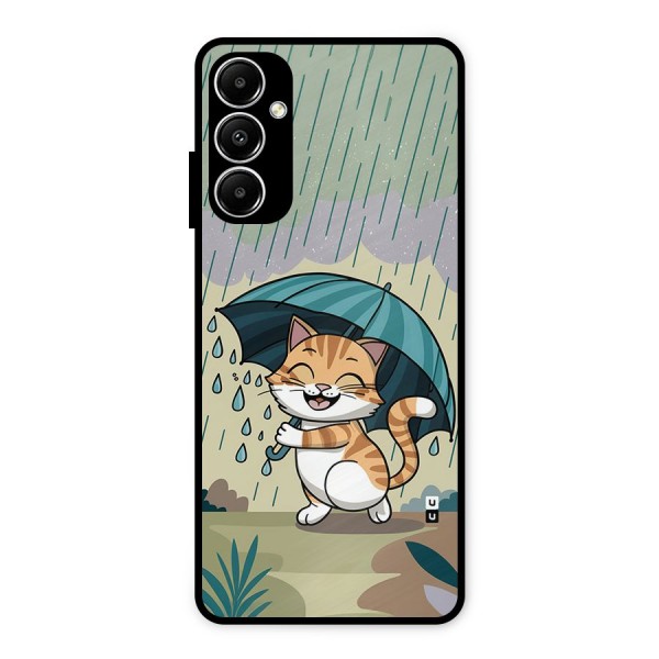 Cat In Rain Metal Back Case for Galaxy A05s