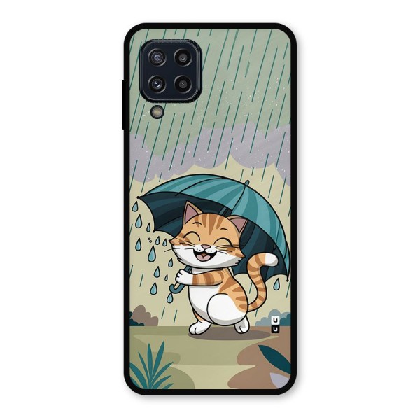 Cat In Rain Metal Back Case for Galaxy M32