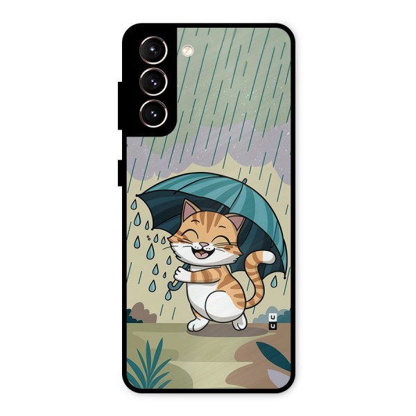 Cat In Rain Metal Back Case for Galaxy S21 5G