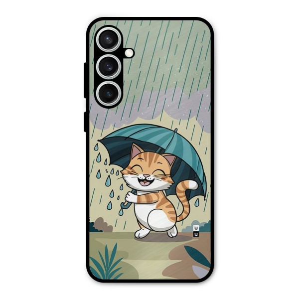 Cat In Rain Metal Back Case for Galaxy S23 FE