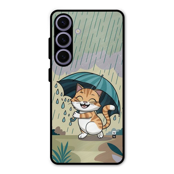 Cat In Rain Metal Back Case for Galaxy S24