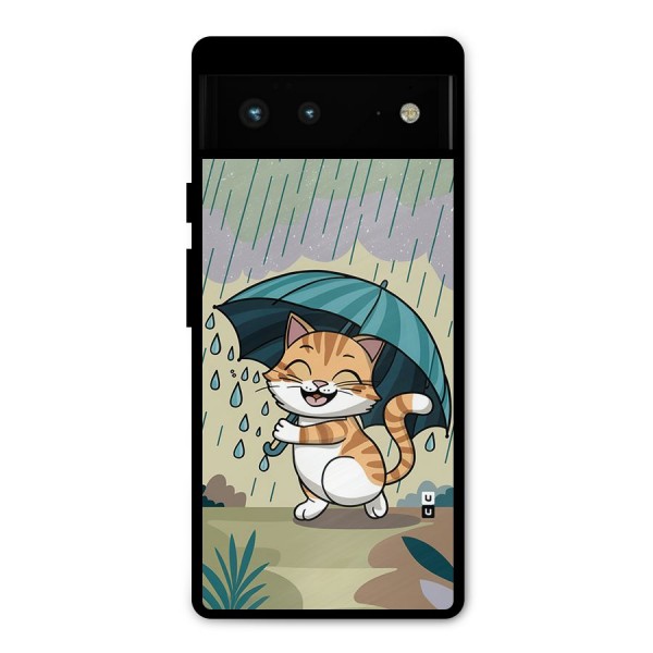 Cat In Rain Metal Back Case for Google Pixel 6