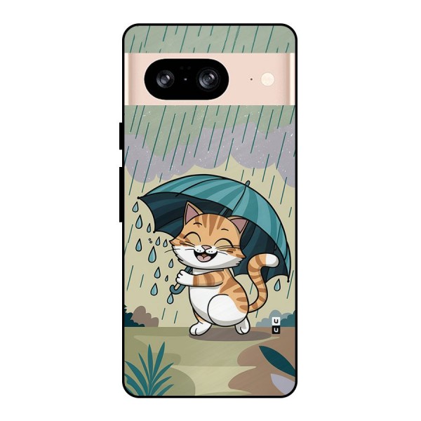 Cat In Rain Metal Back Case for Google Pixel 8