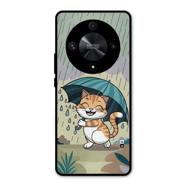 Cat In Rain Metal Back Case for Honor X9b