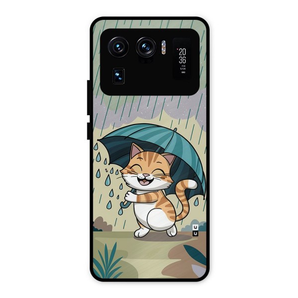 Cat In Rain Metal Back Case for Mi 11 Ultra