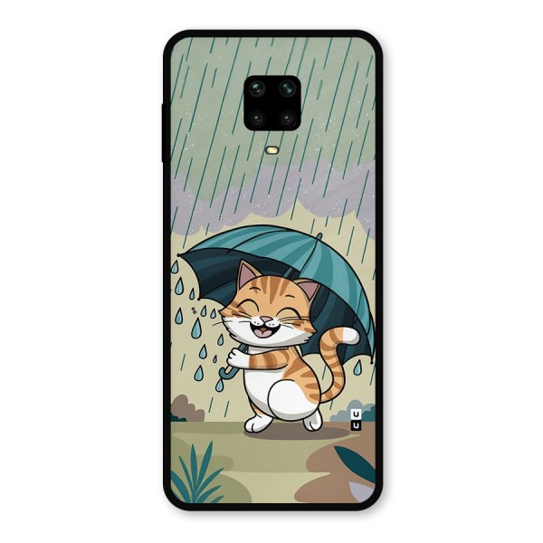 Cat In Rain Metal Back Case for Poco M2