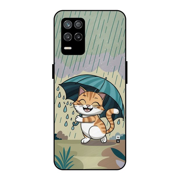 Cat In Rain Metal Back Case for Realme 8s 5G