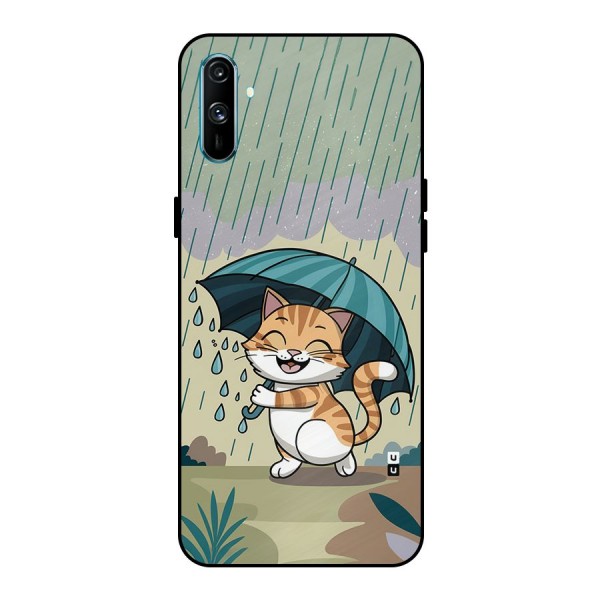 Cat In Rain Metal Back Case for Realme C3