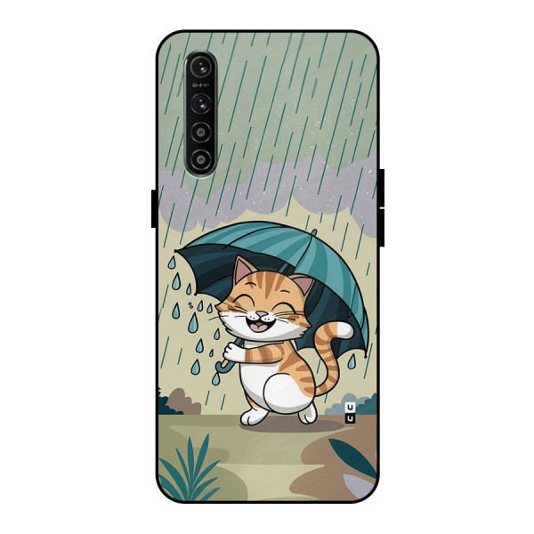 Cat In Rain Metal Back Case for Realme XT