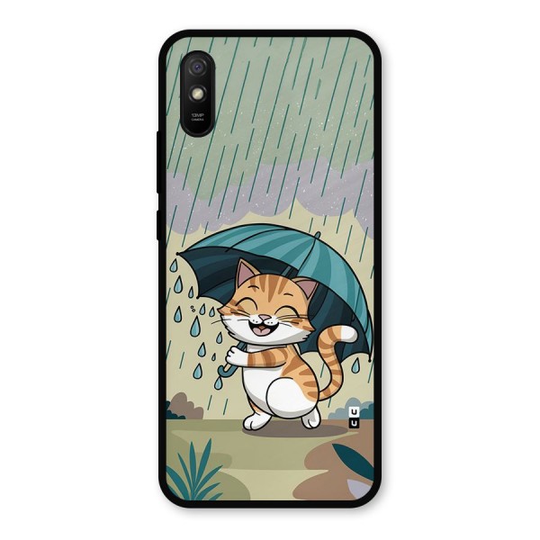 Cat In Rain Metal Back Case for Redmi 9a