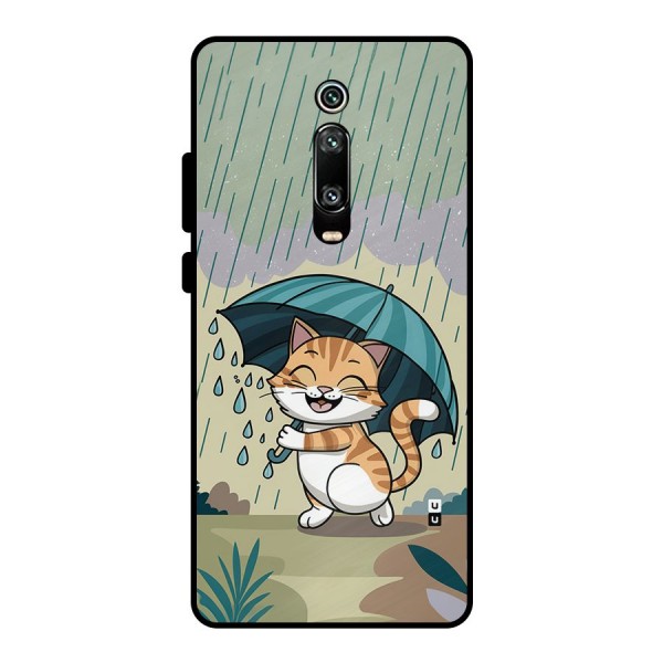 Cat In Rain Metal Back Case for Redmi K20