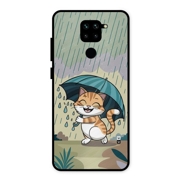 Cat In Rain Metal Back Case for Redmi Note 9