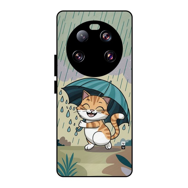 Cat In Rain Metal Back Case for Xiaomi 13 Ultra
