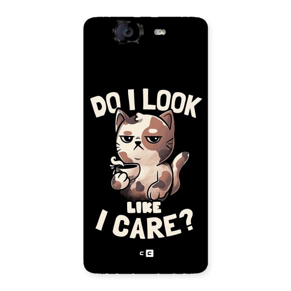 Cat Look Like Care Back Case for Canvas Knight A350