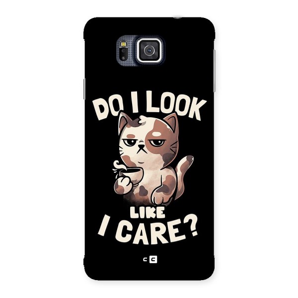 Cat Look Like Care Back Case for Galaxy Alpha