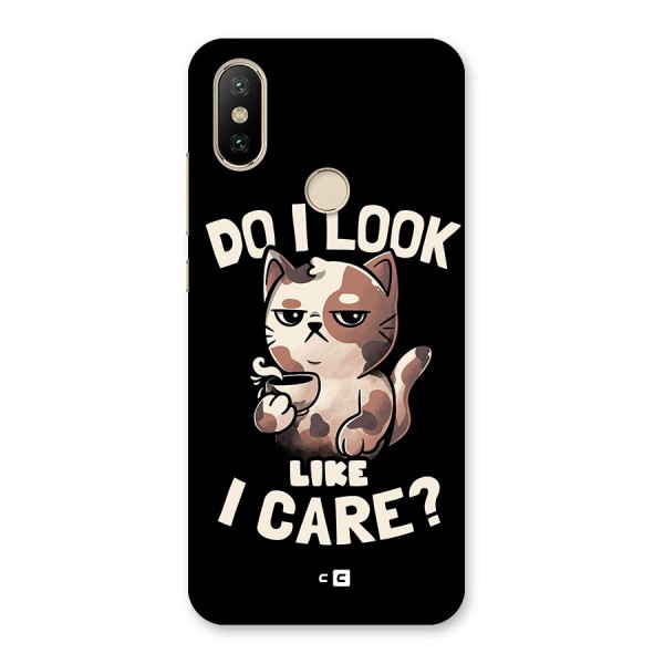 Cat Look Like Care Back Case for Mi A2