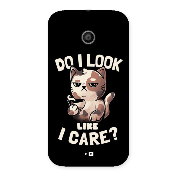 Cat Look Like Care Back Case for Moto E