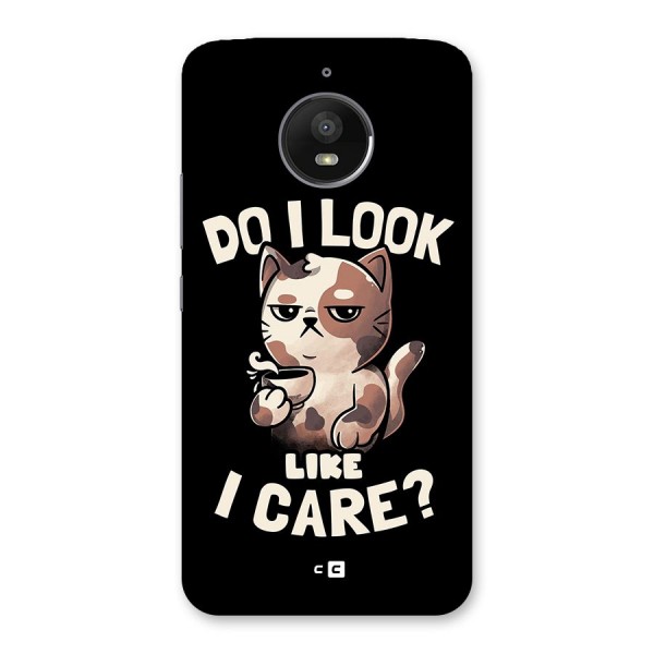 Cat Look Like Care Back Case for Moto E4 Plus