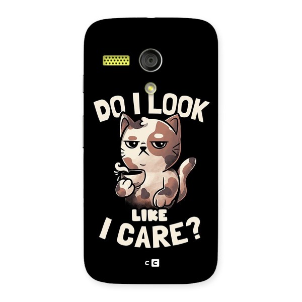 Cat Look Like Care Back Case for Moto G