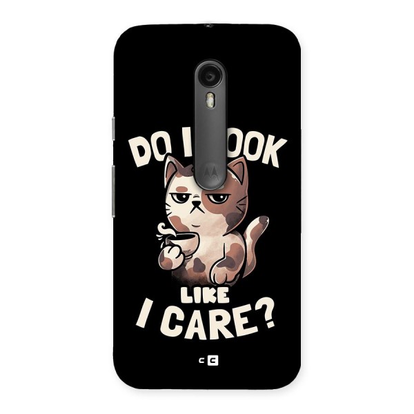 Cat Look Like Care Back Case for Moto G3