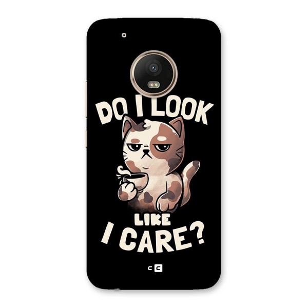 Cat Look Like Care Back Case for Moto G5 Plus