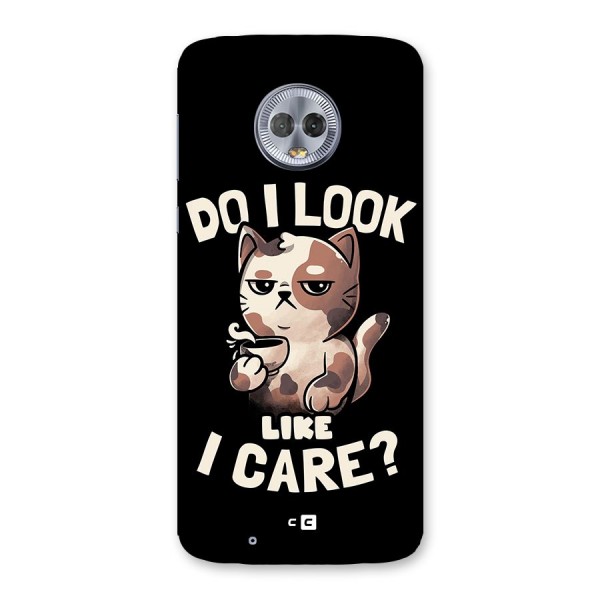 Cat Look Like Care Back Case for Moto G6