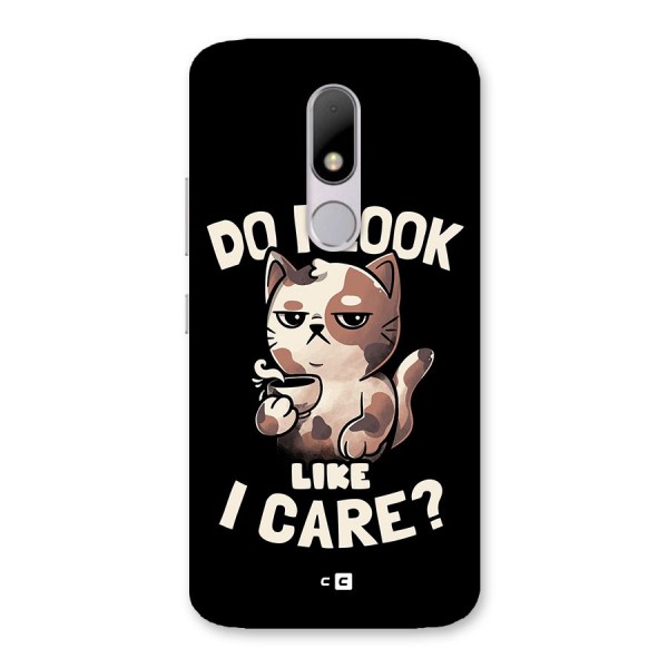 Cat Look Like Care Back Case for Moto M