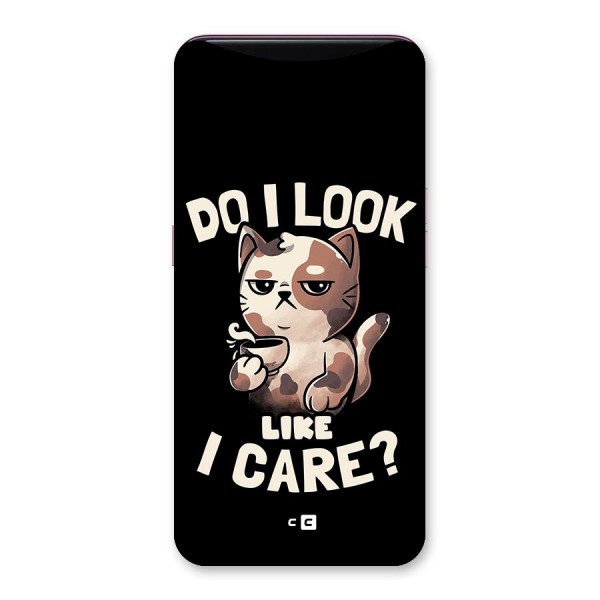 Cat Look Like Care Back Case for Oppo Find X