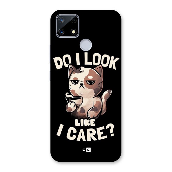 Cat Look Like Care Glass Back Case for Realme Narzo 20