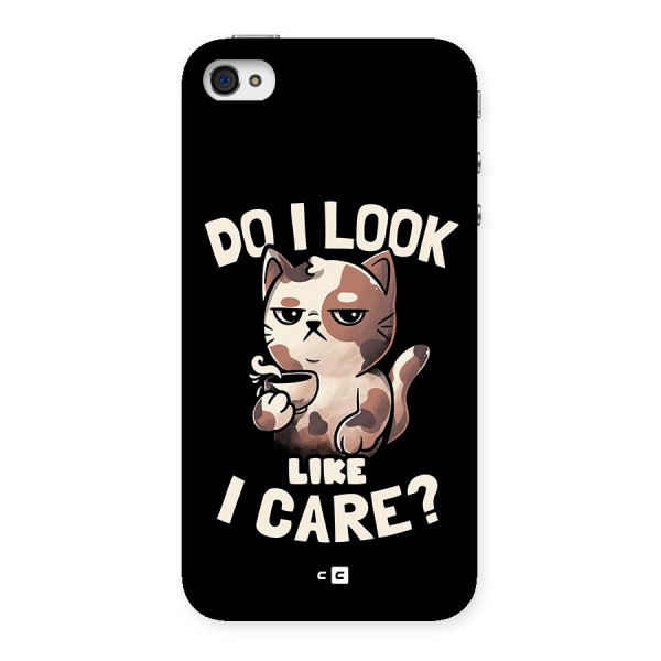 Cat Look Like Care Back Case for iPhone 4 4s