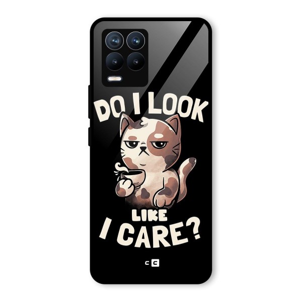 Cat Look Like Care Glass Back Case for Realme 8