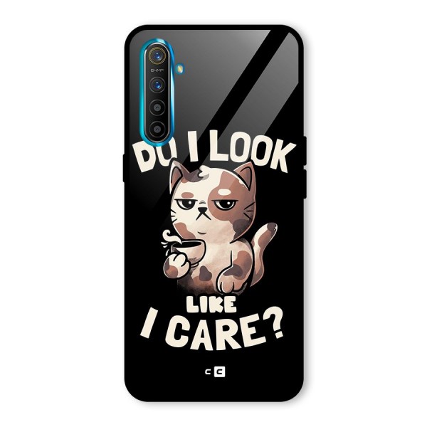 Cat Look Like Care Glass Back Case for Realme XT